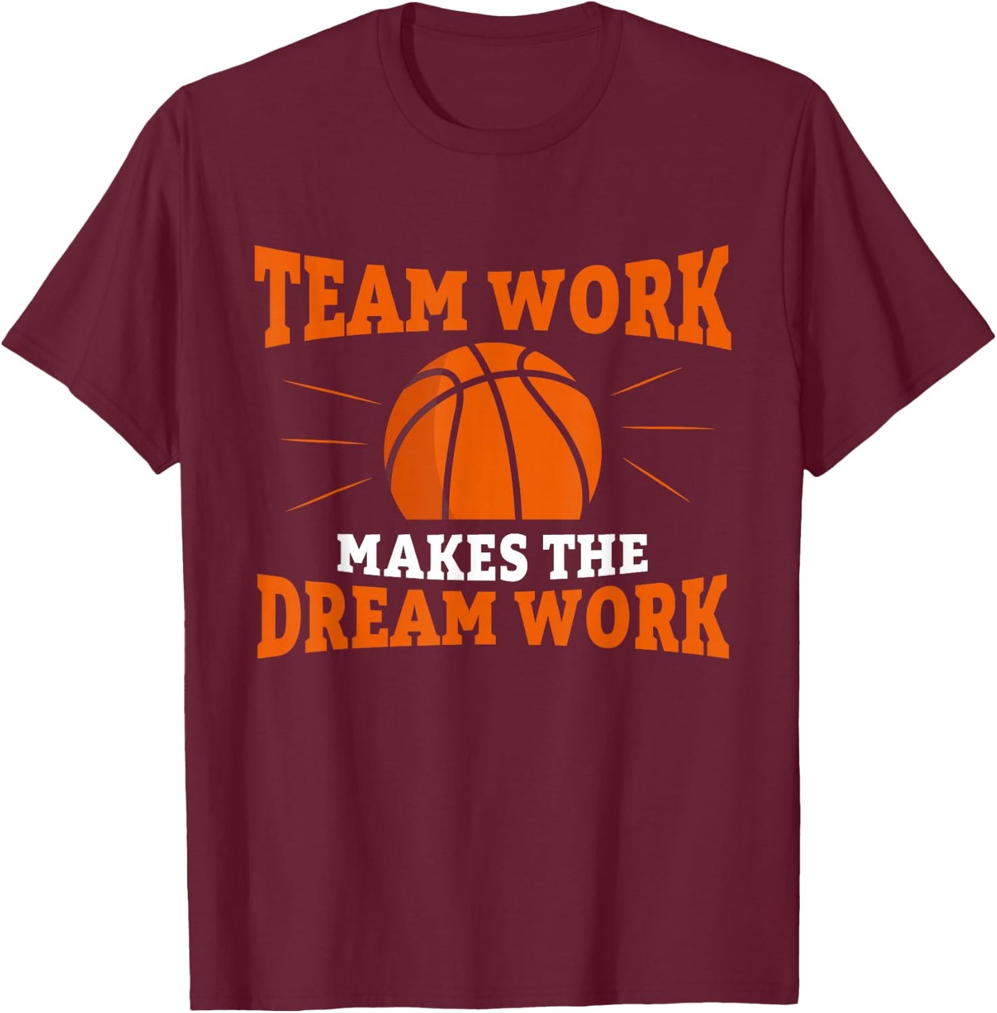 Basketball Player Support Teamwork for a Basketball Coach T-Shirt - T-Shirt | Maroon