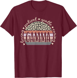 Gamma Loving Patient Gentle Caring Gamma Mother's Day T-Shirt - T-Shirt | Maroon