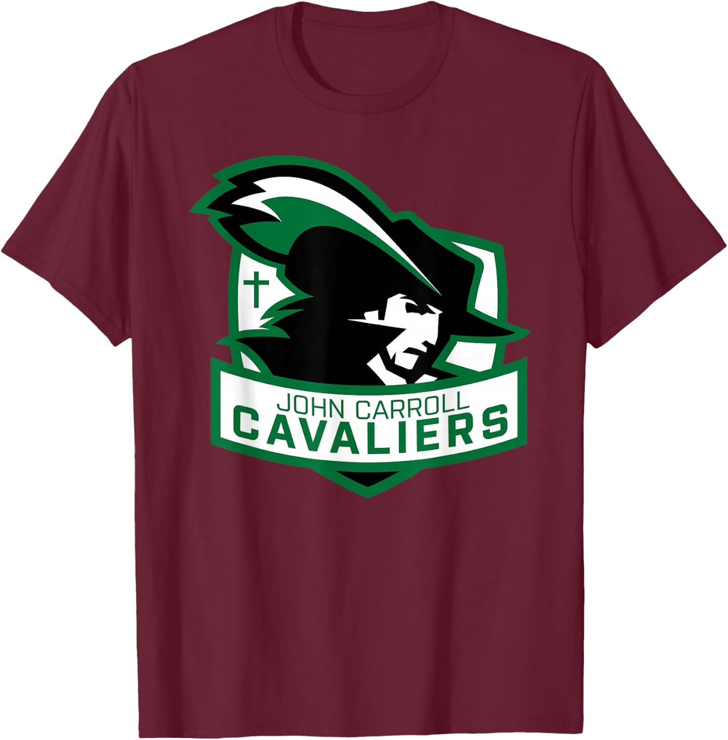 John Carroll Catholic High School Cavaliers T-Shirt - T-Shirt | Maroon