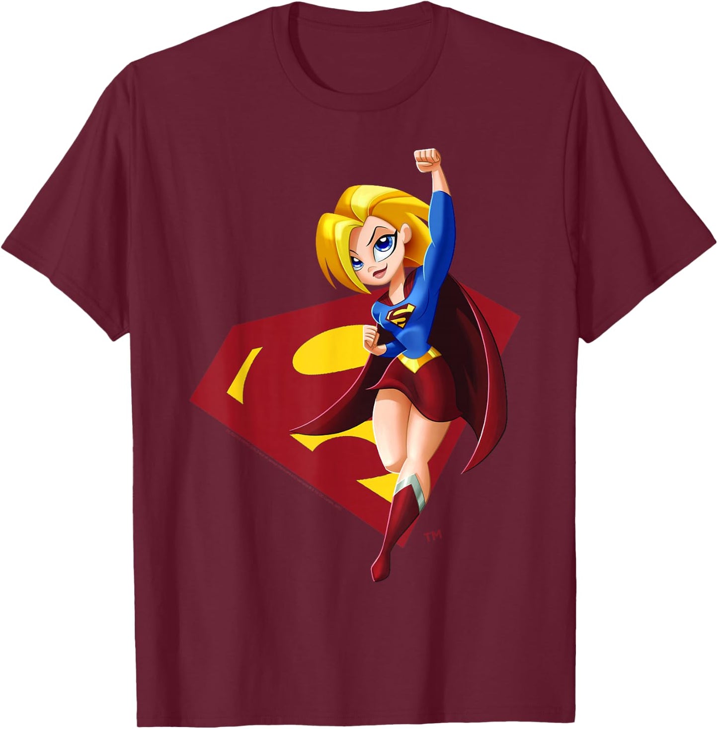DC Comics Super Hero Girls Supergirl T-Shirt - T-Shirt | Maroon