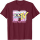 MTV Retro Neon Mix Tape Vintage Cassette Sketch Logo T-Shirt - T-Shirt | Maroon