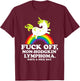 Non-Hodgkin Lymphoma Survivor | Fuck Non-Hodgkin Lymphoma T-Shirt - T-Shirt | Maroon