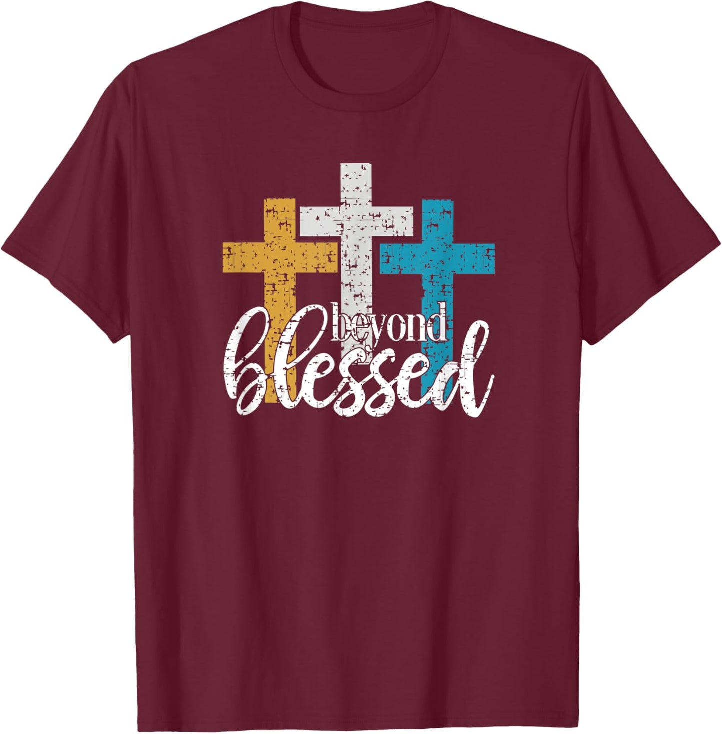 Inspirational Christian Gift those Blessed Great Easter T-Shirt - T-Shirt | Maroon