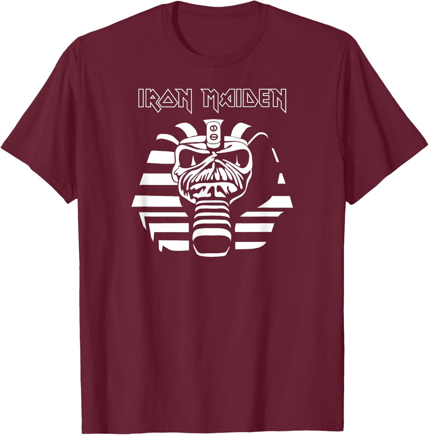 Iron Maiden - Powerslave One Color T-Shirt - T-Shirt | Maroon