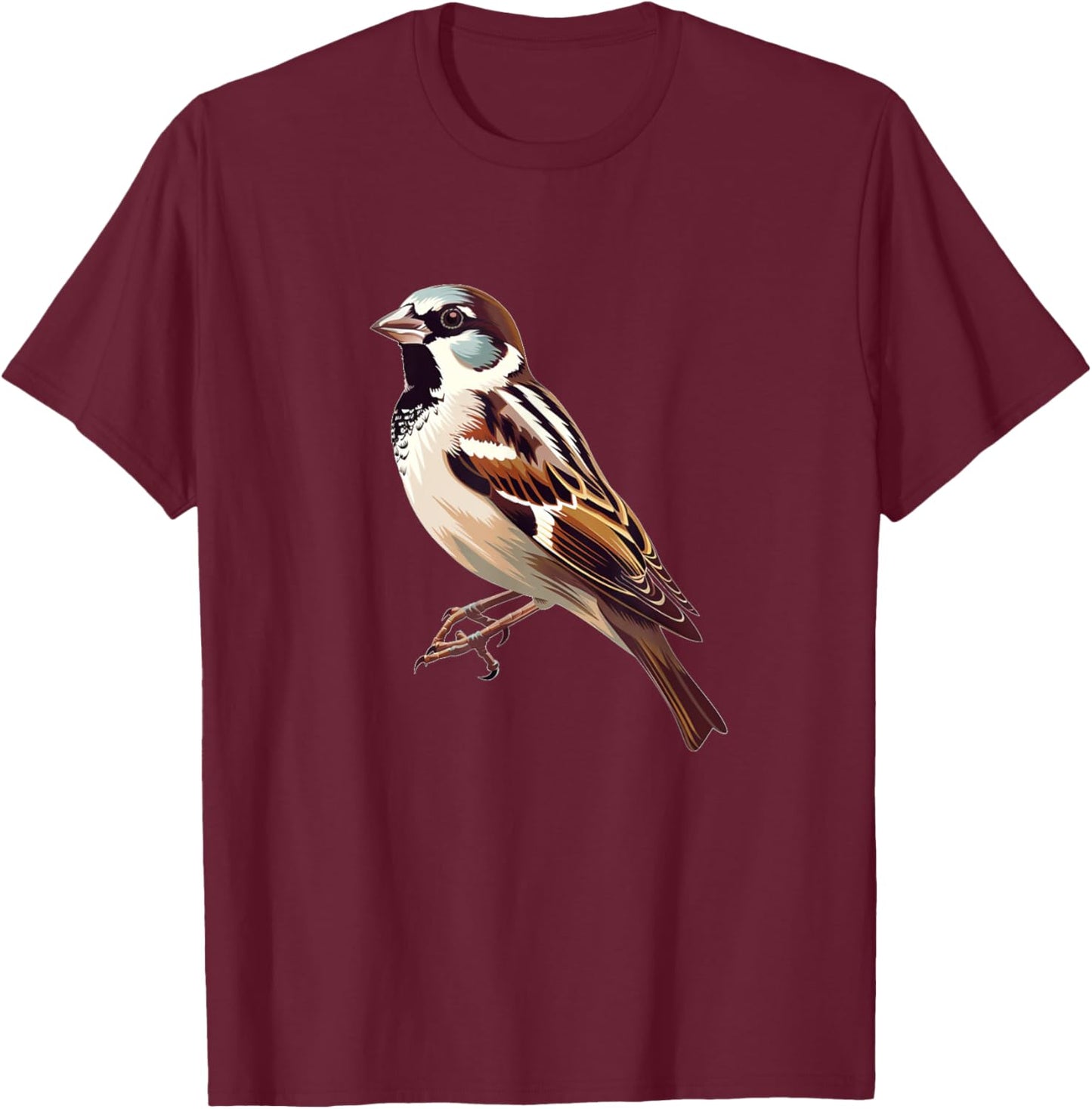 Awesome Sparrow Bird Costume for Man and Woman T-Shirt - T-Shirt | Maroon