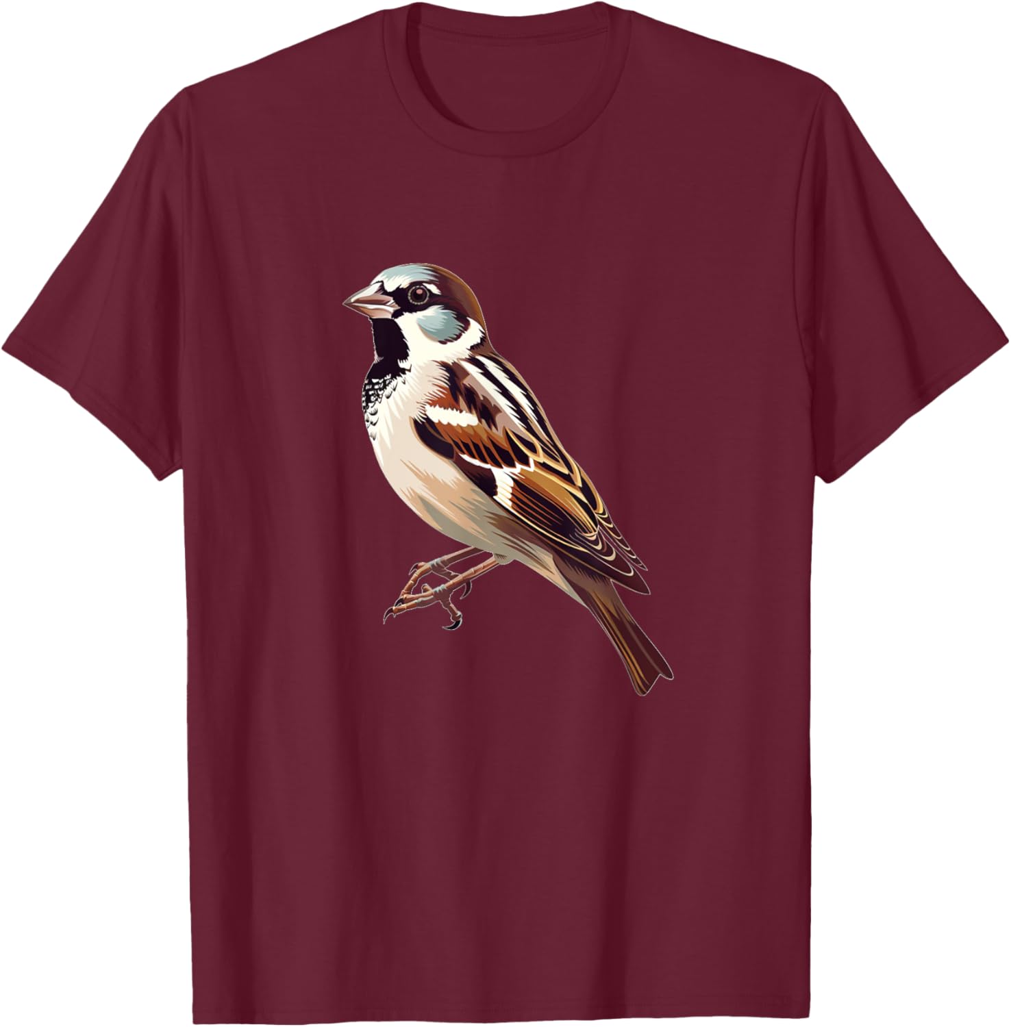 Awesome Sparrow Bird Costume for Man and Woman T-Shirt - T-Shirt | Maroon