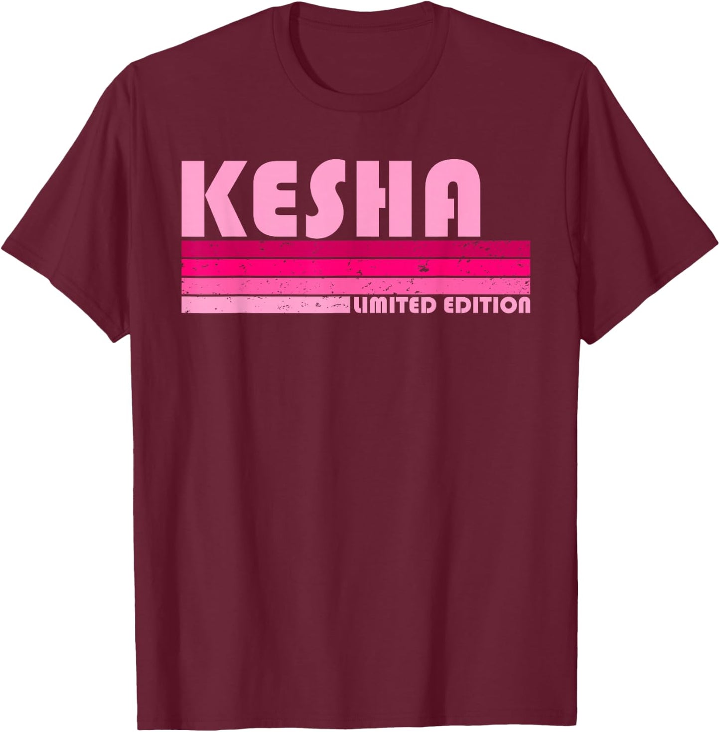 Kesha Name Personalized Retro Vintage 80s 90s Birthday T-Shirt - T-Shirt | Maroon