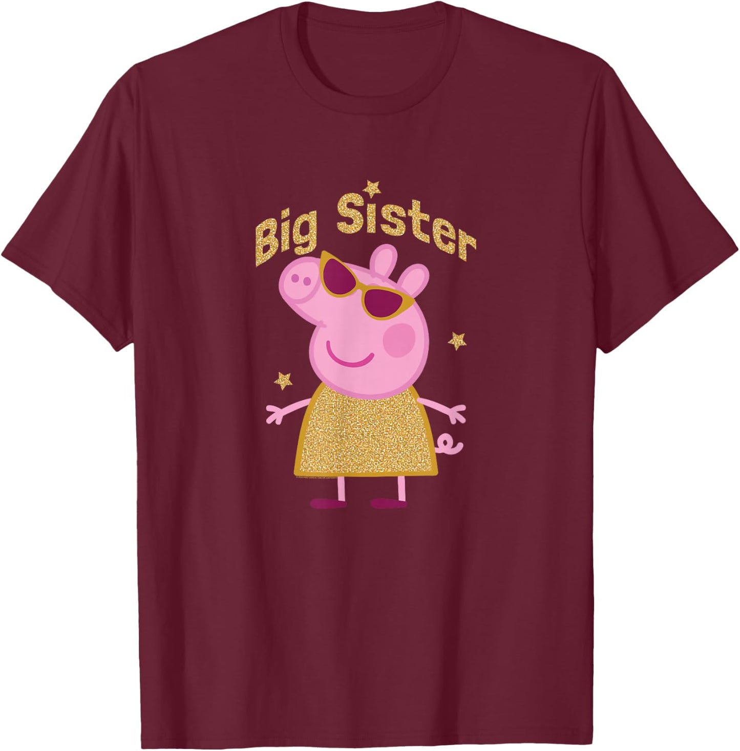 Peppa Pig Big Sister Peppa T-Shirt - T-Shirt | Maroon