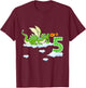 Kids Dragon 5 Year Old Birthday Outfit Boy Knight 5th Birthday T-Shirt - T-Shirt | Maroon