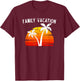Family Vacation Trip Cool Funny Matching Group Beach Holiday T-Shirt - T-Shirt | Maroon
