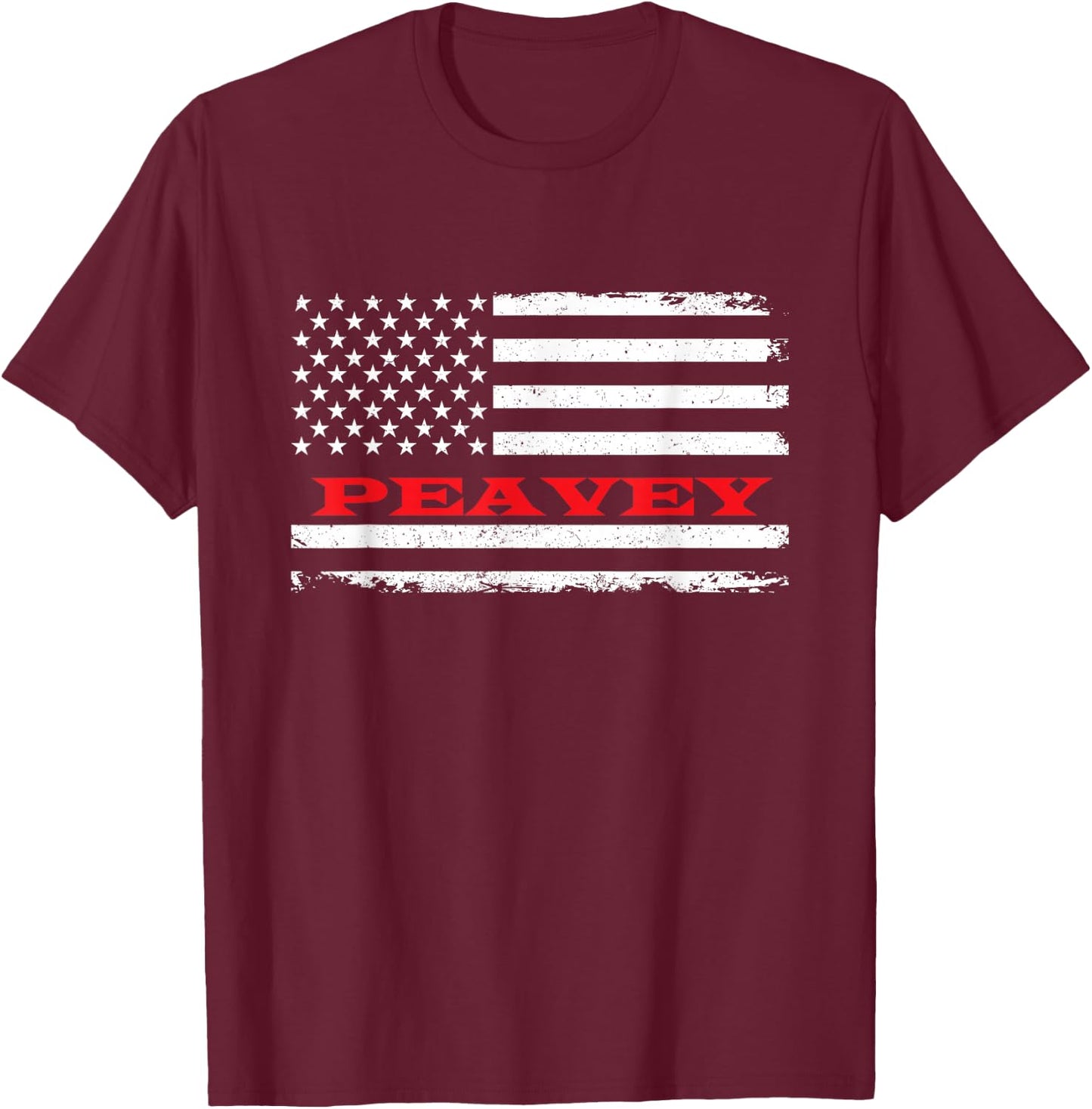 Idaho American Flag Peavey USA Patriotic Souvenir T-Shirt - T-Shirt | Maroon