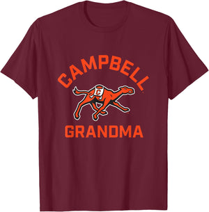 Campbell University Fighting Camels Arched Grandma T-Shirt - T-Shirt | Maroon
