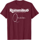 Rummikub Queen (White) T-Shirt - T-Shirt | Maroon