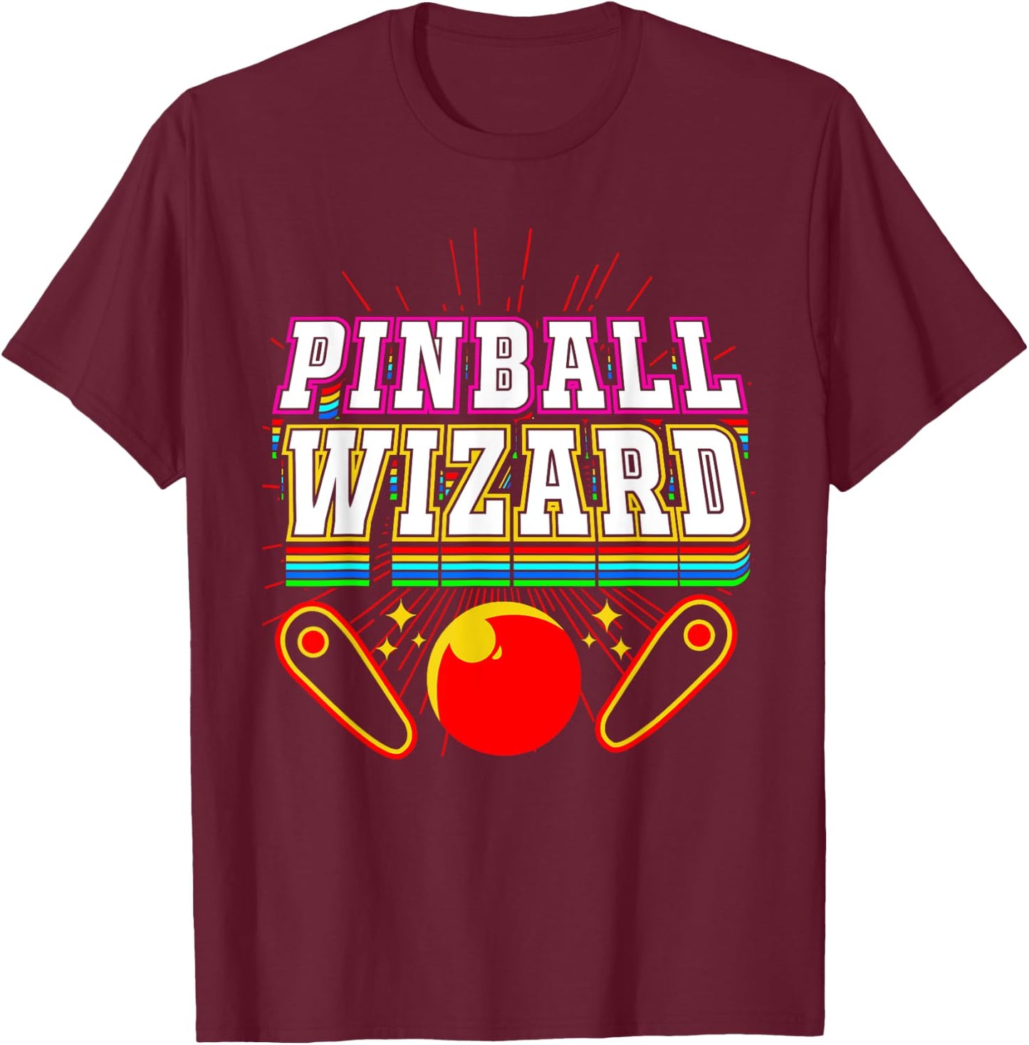 Pinball Wizard T-Shirt - T-Shirt | Maroon