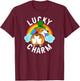 Corgi Leprechaun - Lucky Charm - St. Patricks Day T-Shirt - T-Shirt | Maroon