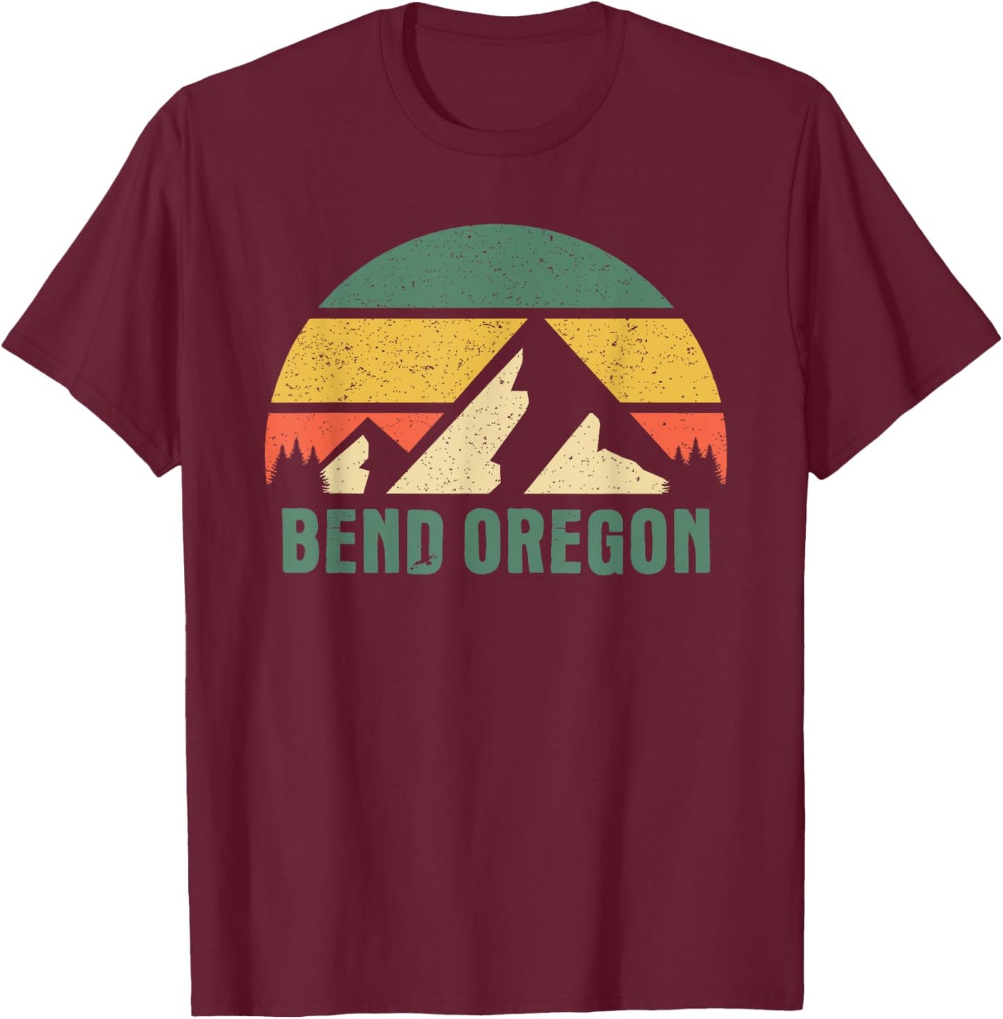 Bend Oregon USA T-Shirt - T-Shirt | Maroon