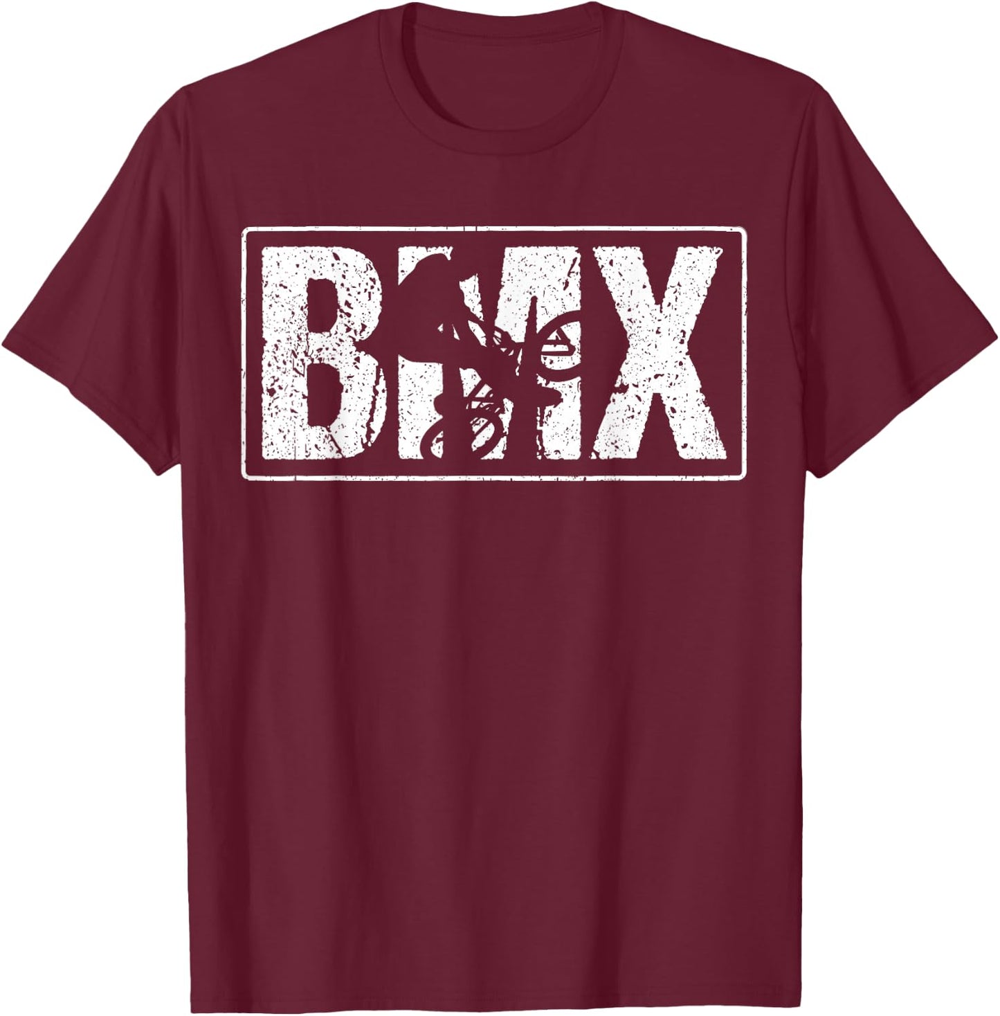 BMX Vintage Bike Fans Gift Boys Bike BMX T-Shirt - T-Shirt | Maroon