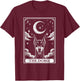 Tarot Card Vintage Crescent Moon Doberman Pinscher Dog Mom T-Shirt - T-Shirt | Maroon