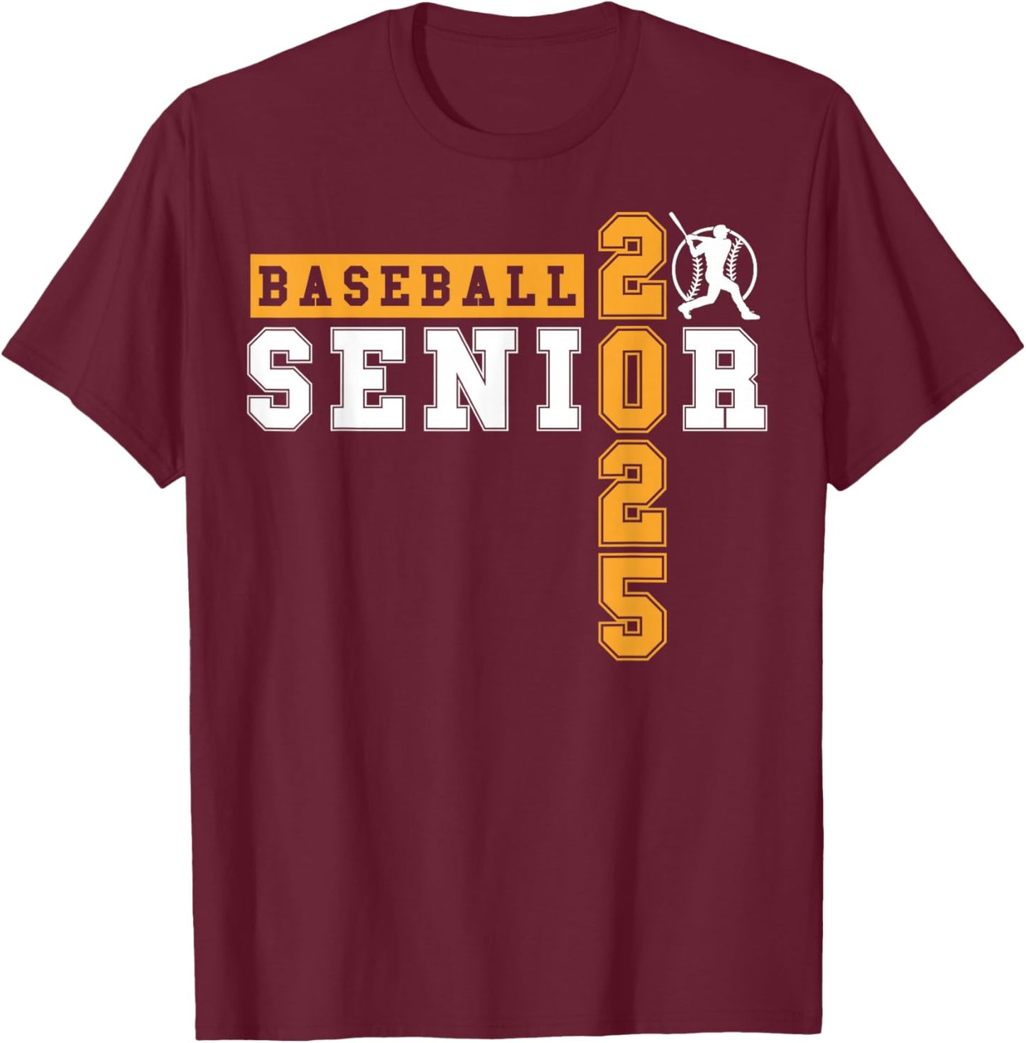Baseball Senior Night Baseball Senior 2025 Graduation 11 T-Shirt - T-Shirt | Maroon