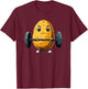 Potato Weightlifting Barbell Workout Potatoes Weightlifter T-Shirt - T-Shirt | Maroon