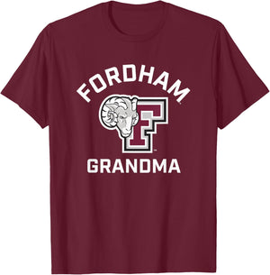Fordham University Rams Arched Grandma T-Shirt - T-Shirt | Maroon