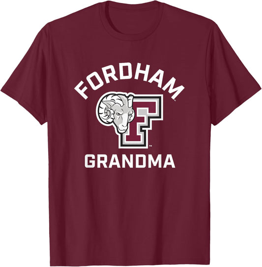Fordham University Rams Arched Grandma T-Shirt - T-Shirt | Maroon