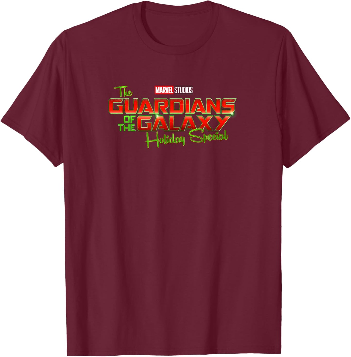 Marvel The Guardians Of The Galaxy Holiday Special Logo T-Shirt - T-Shirt | Maroon
