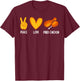 Cute Fried Chicken Design Women Fried Chicken Lover T-Shirt - T-Shirt | Maroon