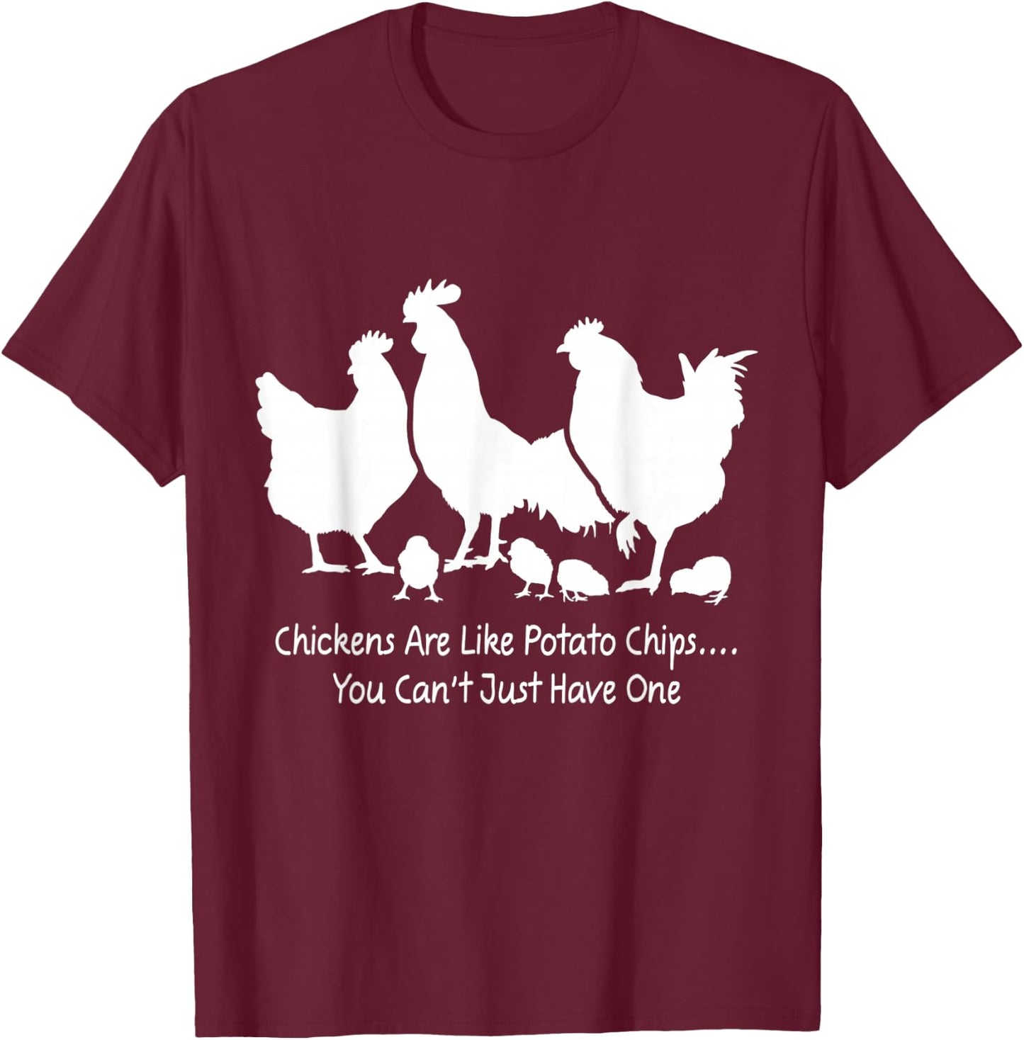 Hen Humor Funny Chicken Shirts for Chicken Lovers T-Shirt - T-Shirt | Maroon