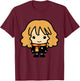 Kids Harry Potter Hermione Granger Cute Cartoon Style Portrait T-Shirt - T-Shirt | Maroon