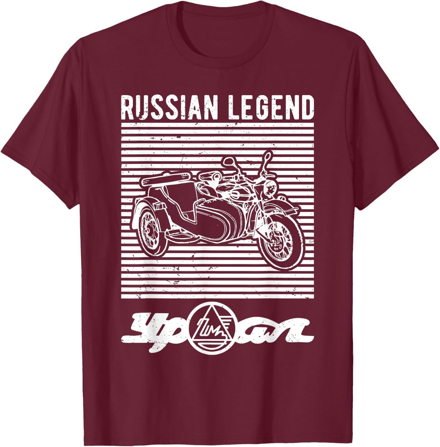 Ural Motorcycle Offroad Motorcycle Rider T-Shirt - T-Shirt | Maroon