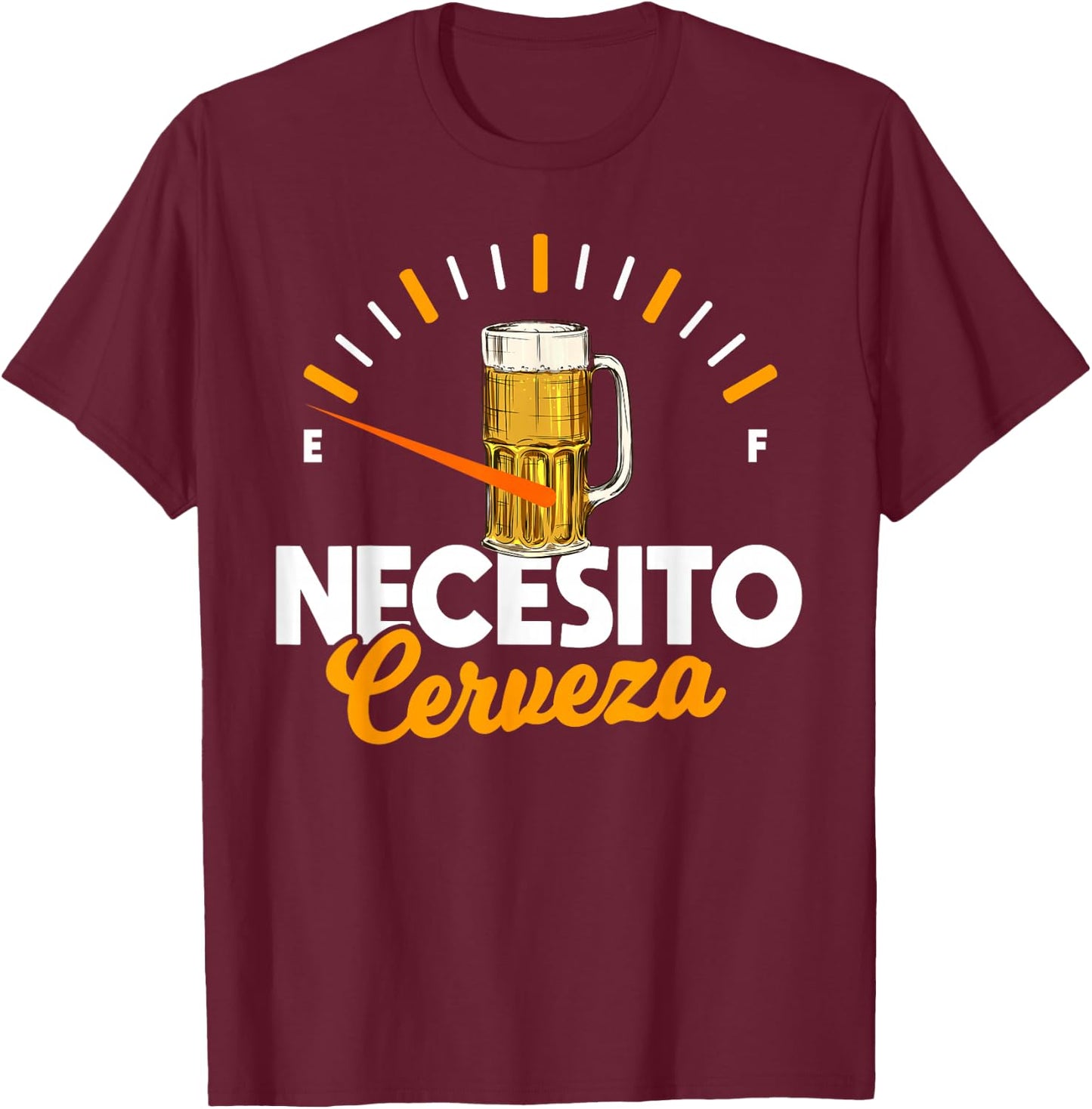 Mexican beer necesito cerveza cool & funny sayings T-Shirt - T-Shirt | Maroon