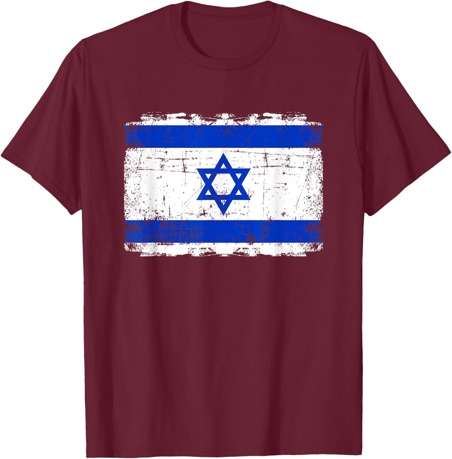 Israel flag T-Shirt - T-Shirt | Maroon