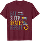 Rollerblades Accessories Rollerblades Adult Roller Blades T-Shirt - T-Shirt | Maroon