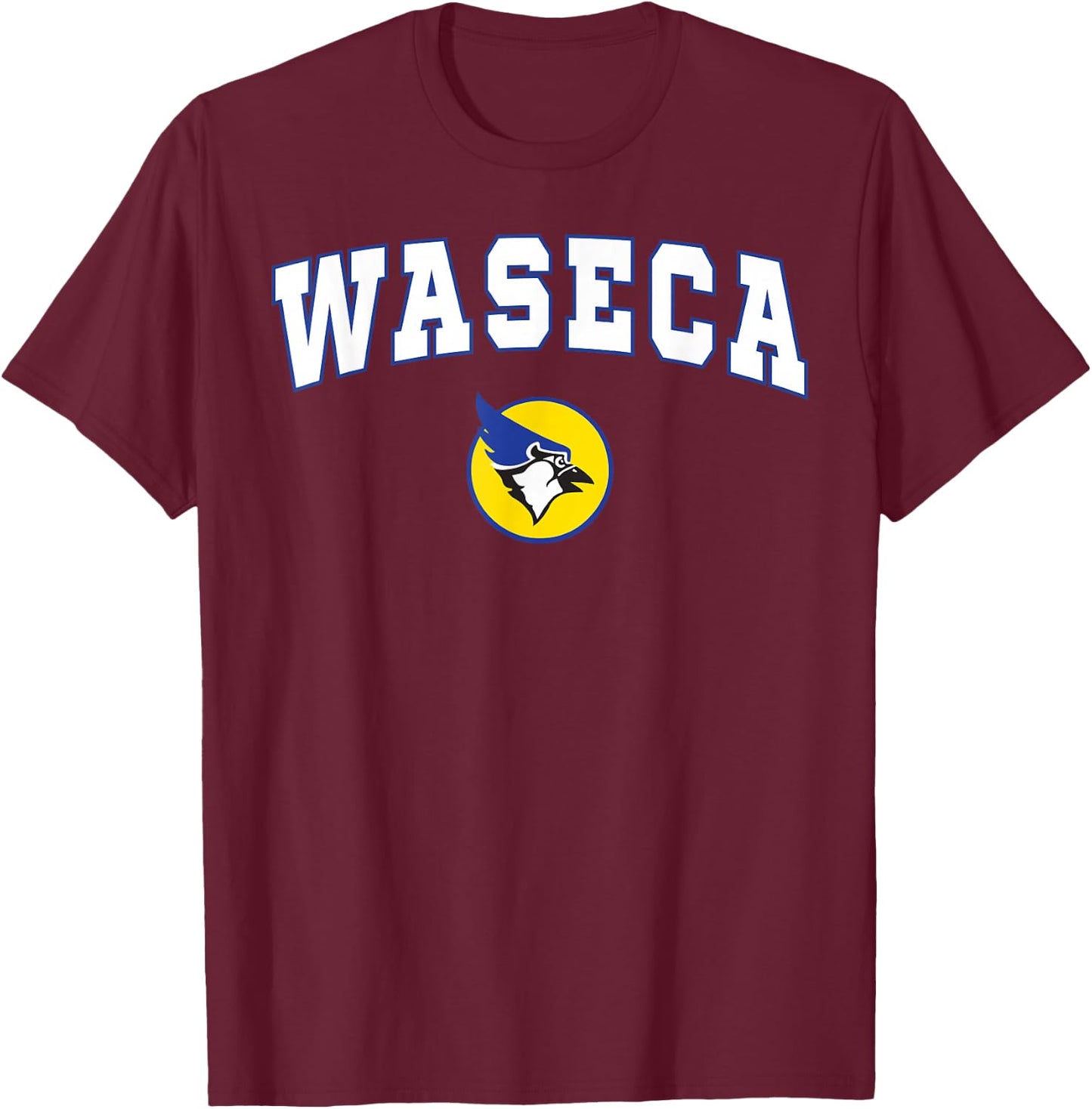 Waseca High School Bluejays T-Shirt - T-Shirt | Maroon