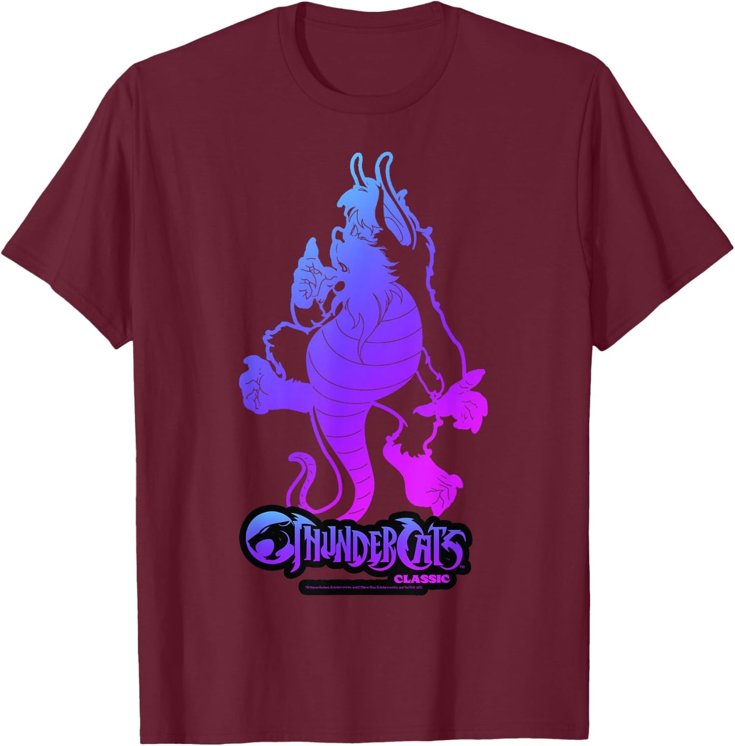 ThunderCats Snarf Gradient Portrait T-Shirt - T-Shirt | Maroon