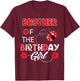 Brother Of The Birthday Girl - Family Ladybug Birthday T-Shirt - T-Shirt | Maroon