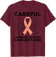 Funny Uterine Cancer Awareness Gift Mom Survivors T-Shirt - T-Shirt | Maroon