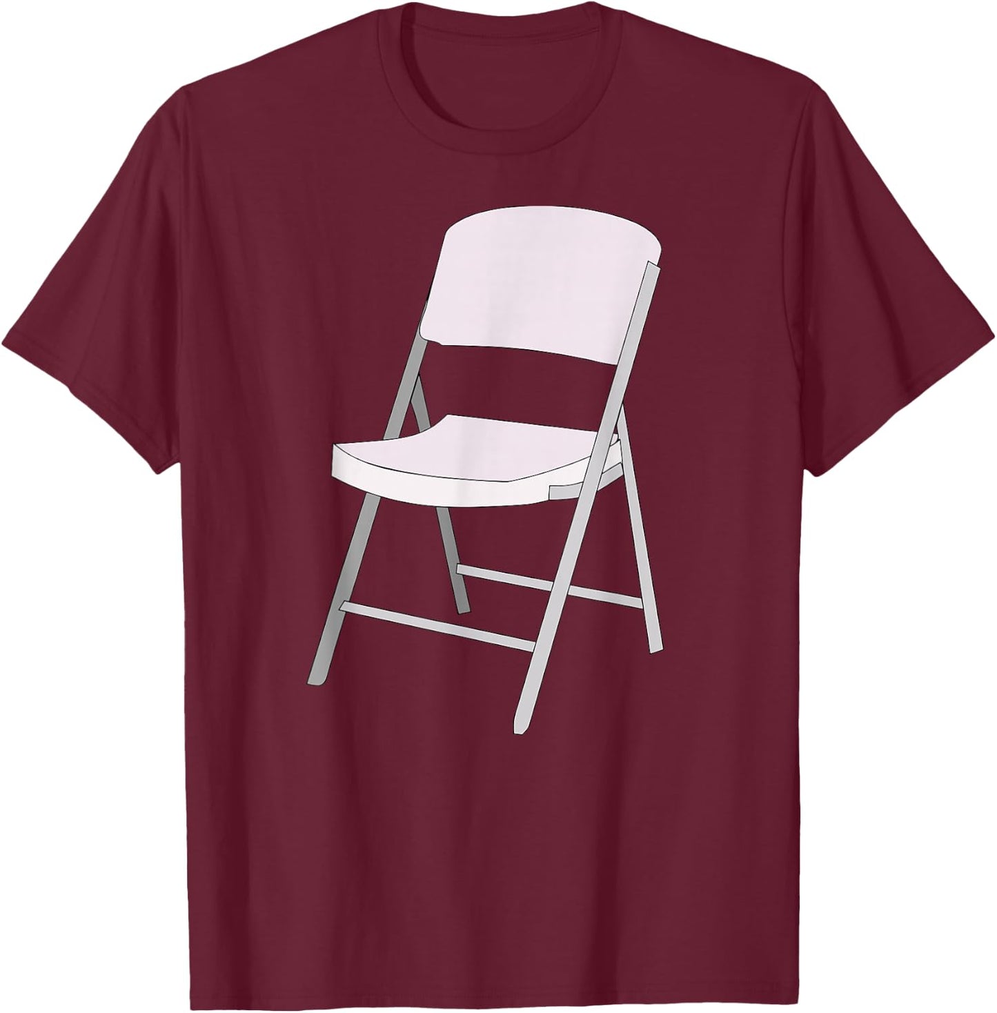 Folding Chair T-Shirt - T-Shirt | Maroon