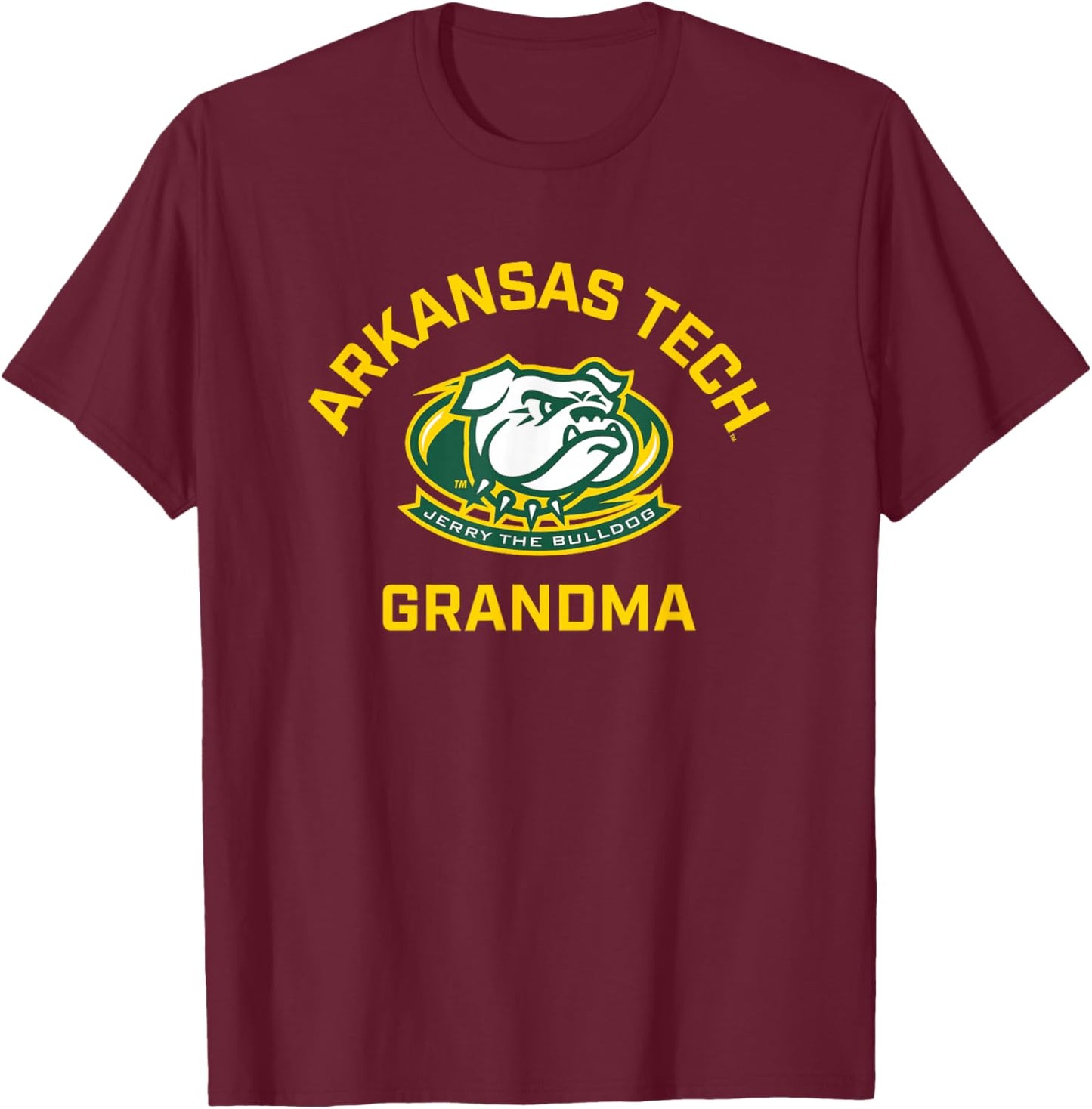 Arkansas Tech University ATU Wonder Boys Arched Grandma T-Shirt - T-Shirt | Maroon