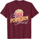 Certified Popcorn Specialist - Popped Corn Kernel Snack Fan T-Shirt - T-Shirt | Maroon
