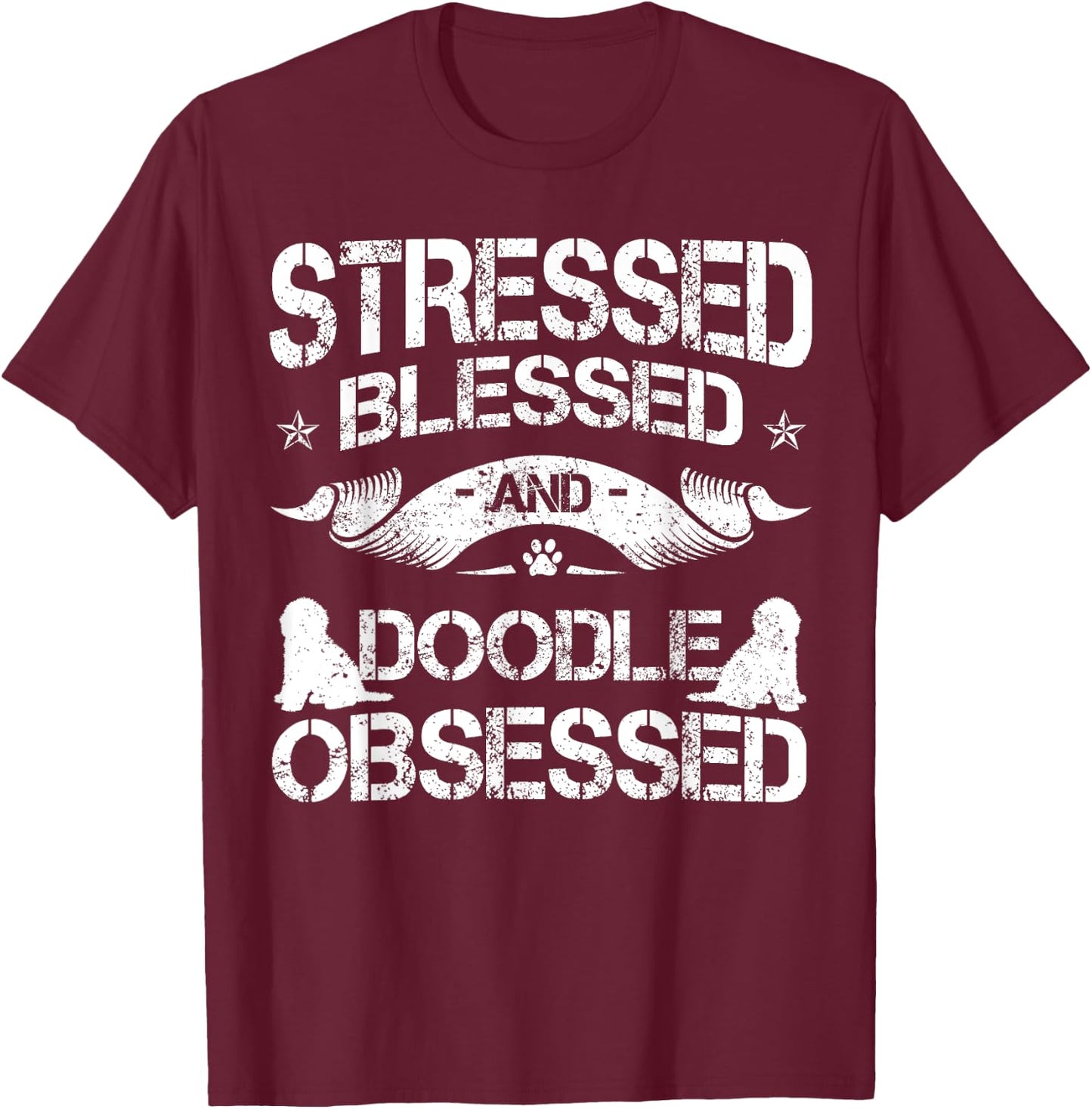Doodle Lover Goldendoodle Groodie Dog Owner Crossbreed Breed Men Women Girls Kids T-Shirt - T-Shirt | Maroon