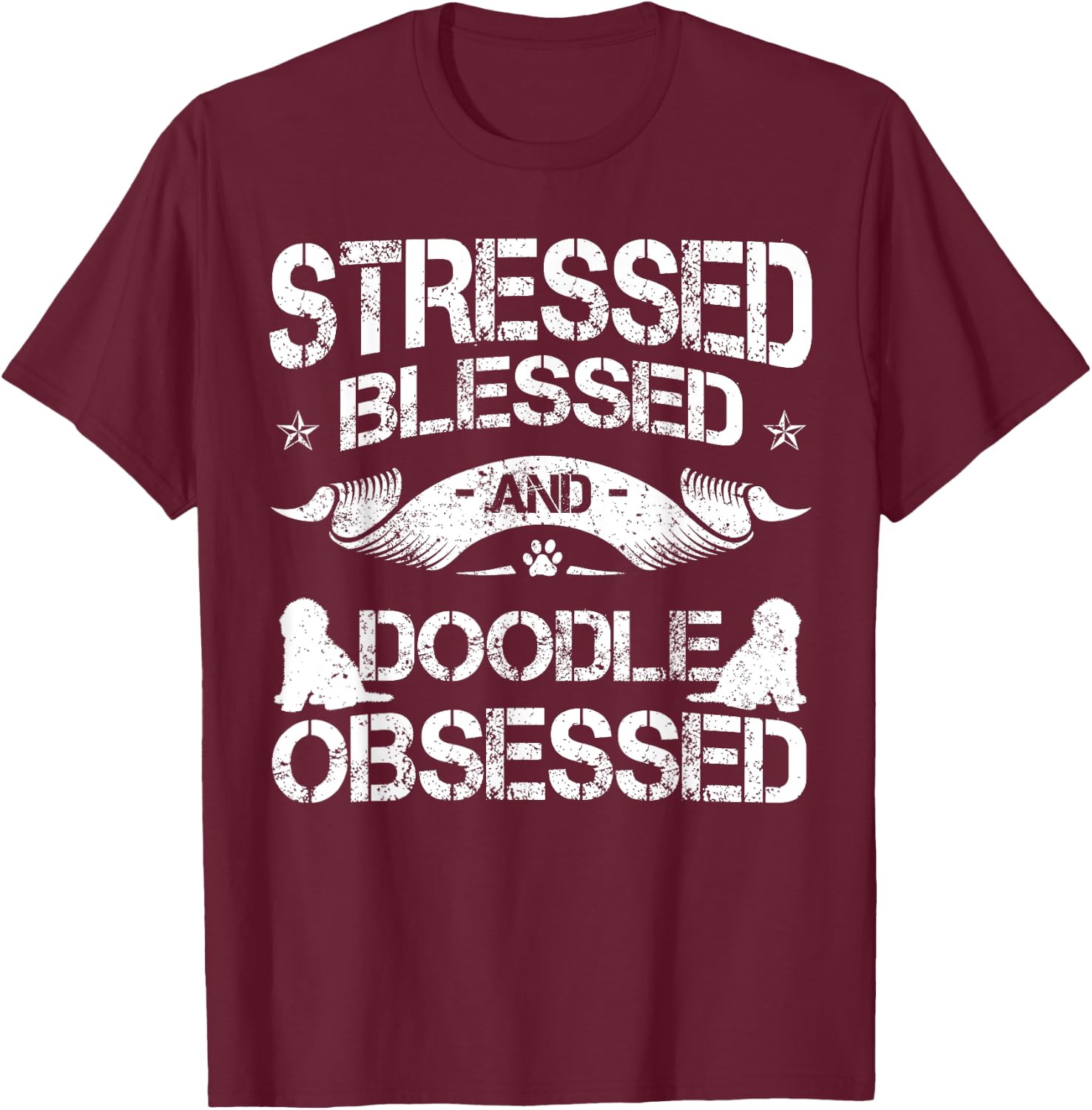 Doodle Lover Goldendoodle Groodie Dog Owner Crossbreed Breed Men Women Girls Kids T-Shirt - T-Shirt | Maroon
