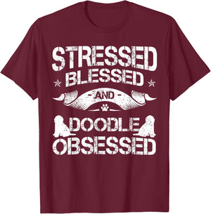 Doodle Lover Goldendoodle Groodie Dog Owner Crossbreed Breed Men Women Girls Kids T-Shirt - T-Shirt | Maroon