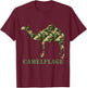 Camelflage I Camel Camouflaged Camo Pants Hump Day T-Shirt - T-Shirt | Maroon