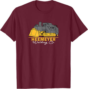 Heemeyer Welding Company Bulldozer Equipment Heavy Machinery T-Shirt - T-Shirt | Maroon