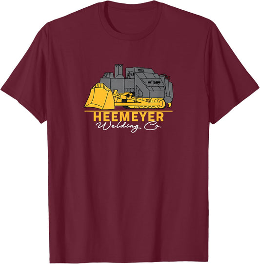 Heemeyer Welding Company Bulldozer Equipment Heavy Machinery T-Shirt - T-Shirt | Maroon