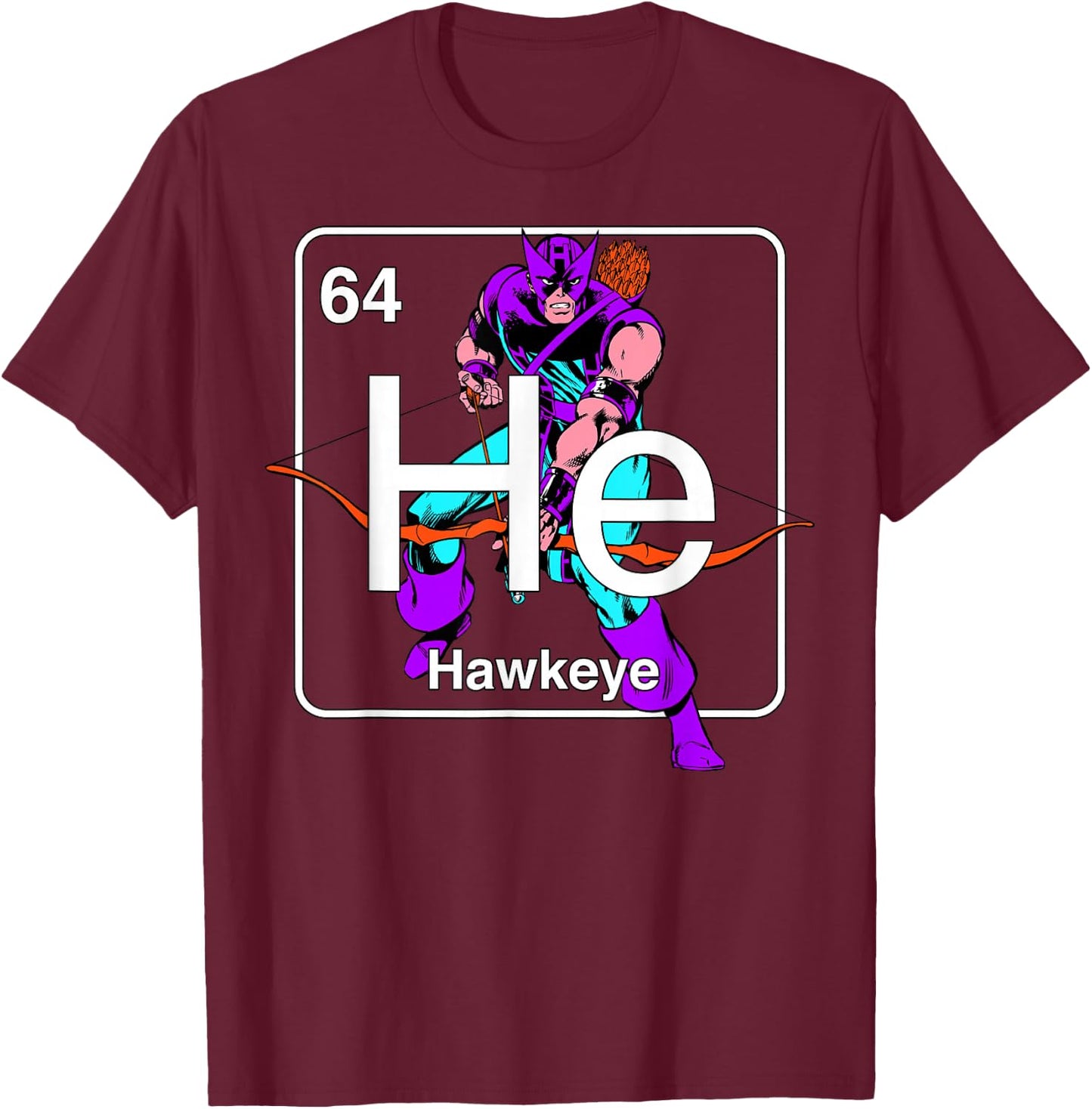 Marvel Avengers Hawkeye Element T-Shirt - T-Shirt | Maroon