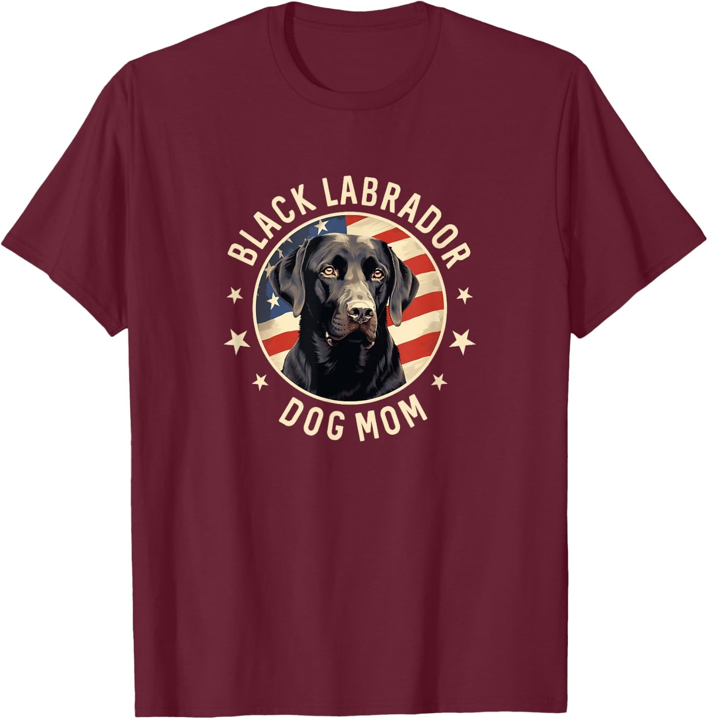 Black Lab Gifts Women, Black Labrador Retriever Dog Mom T-Shirt - T-Shirt | Maroon