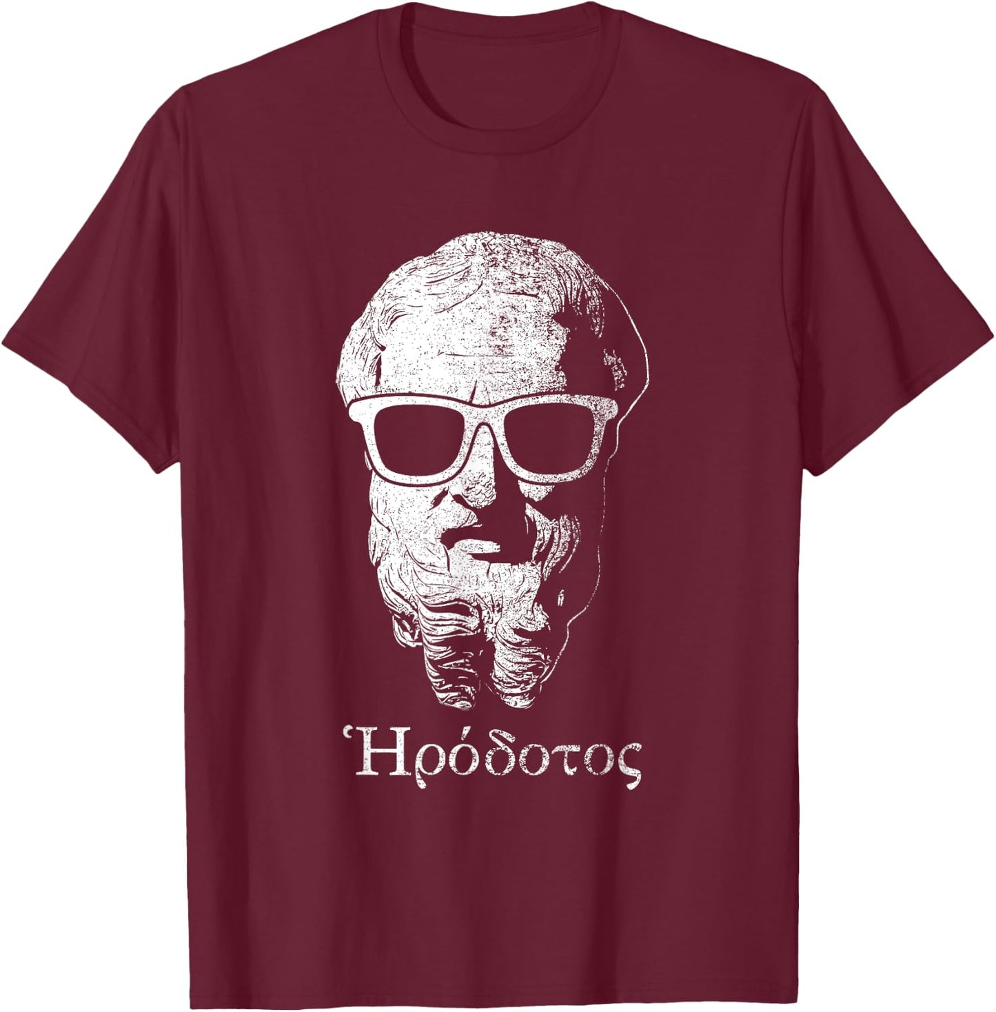Funny Herodotus Ancient Greek Historian T-Shirt - T-Shirt | Maroon